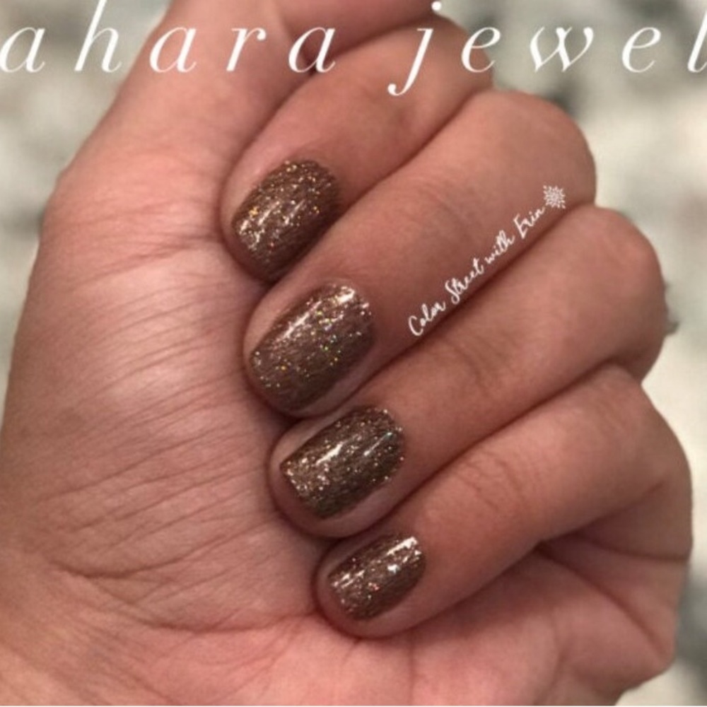 *Retired* Color Street: Sahara Jewel | Brown Neutral Earthy Glitter Chocolate - Picture 9 of 15